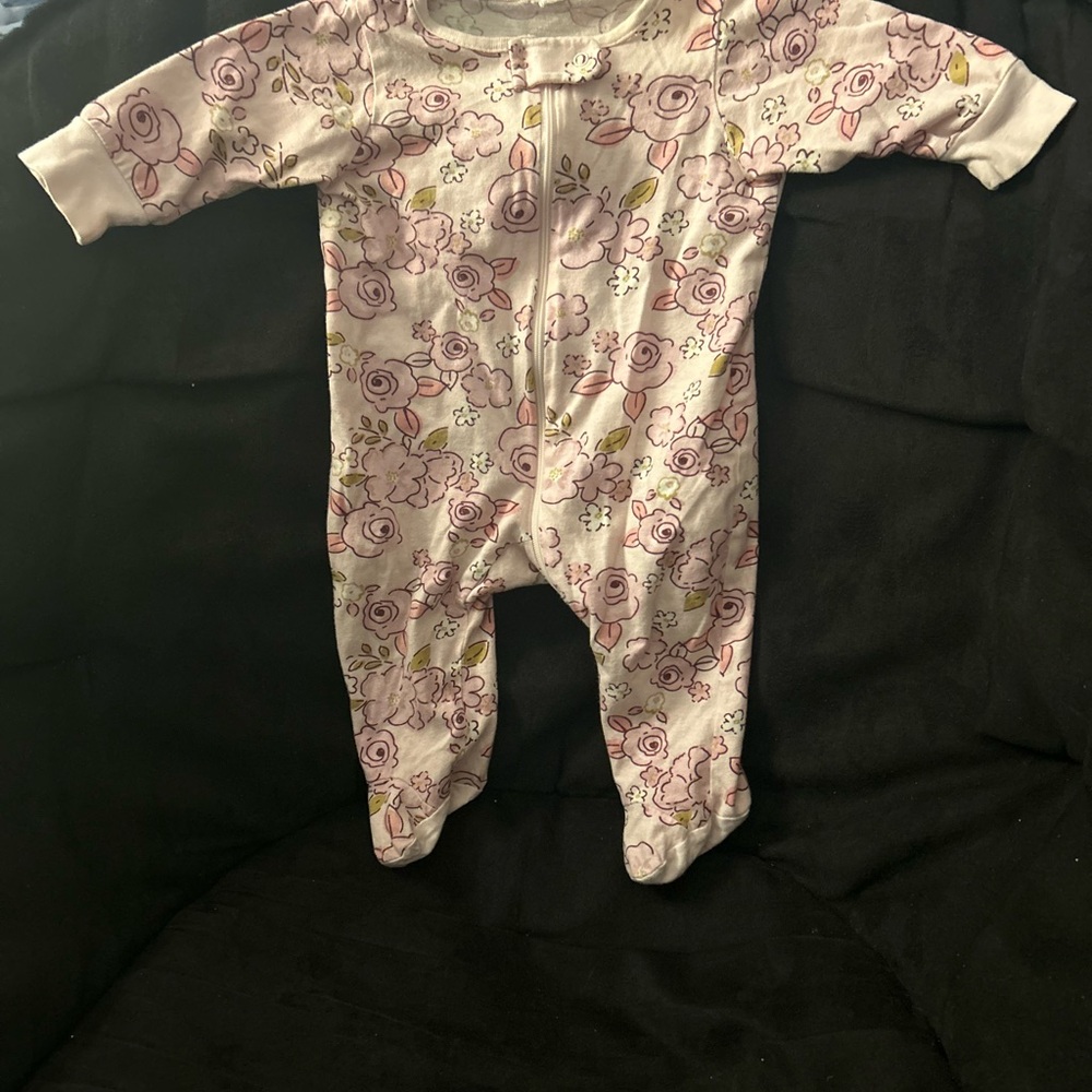 Floral Pink Kids One Piece